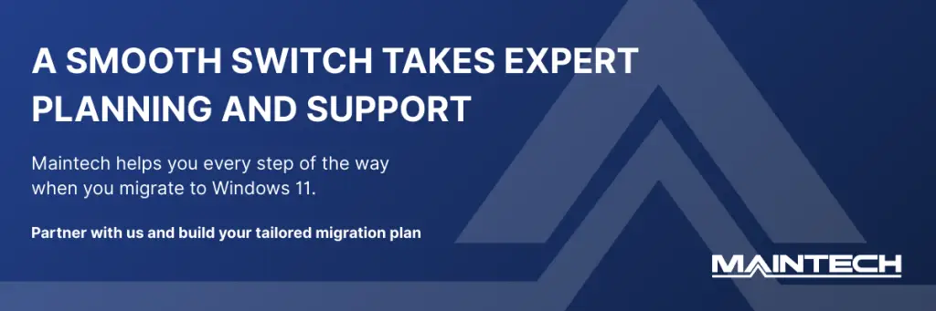 A smooth switch takes expert planning and support Call to Action