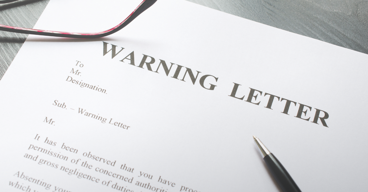 FDA warning letters pharma