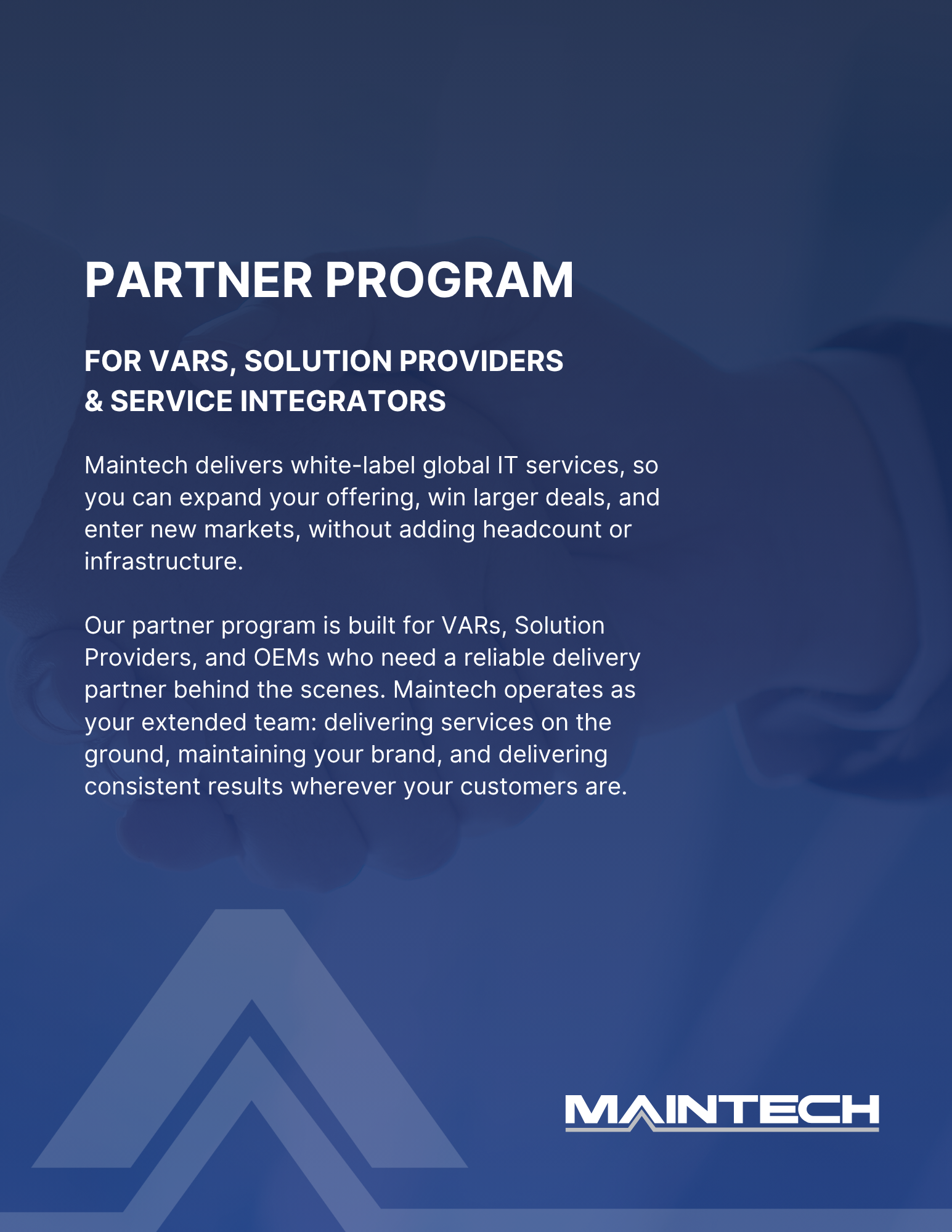 Partner Program Data Sheet - Maintech